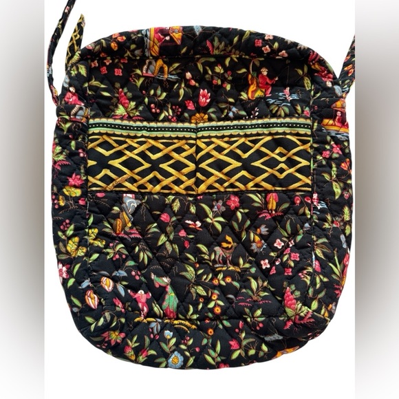 Vera Bradley Rare Retired Ming Mom's Day Out Black Multicolor Festive Bag Purse - Picture 2 of 10